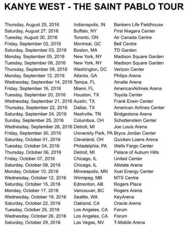 kanye-west-saint-pablo-tour-dates